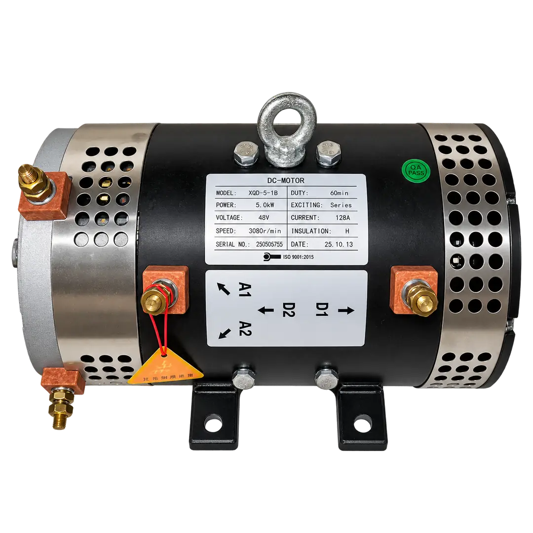 Ürün görseli: Zoomlion XQD-5-1B 48V 5kW DC Hidrolik Pompa Motoru – 3080 Devir – 1020005380