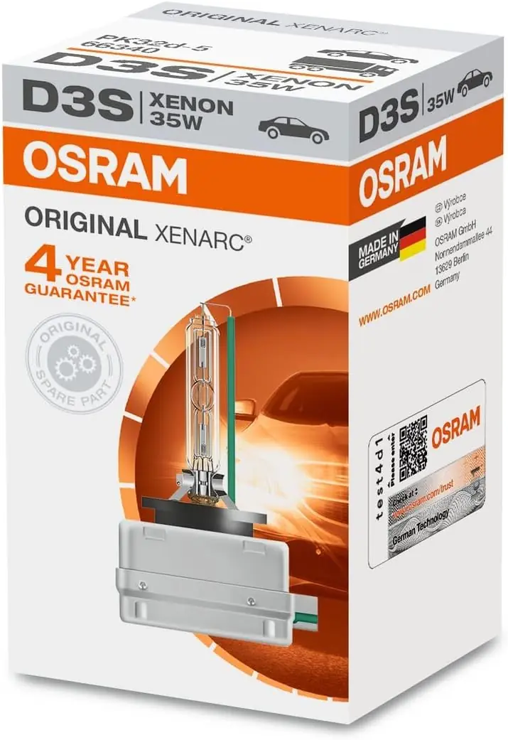 Ürün görseli: OSRAM orijinal OEM Xenon (HID) far ampulü 66340HBI